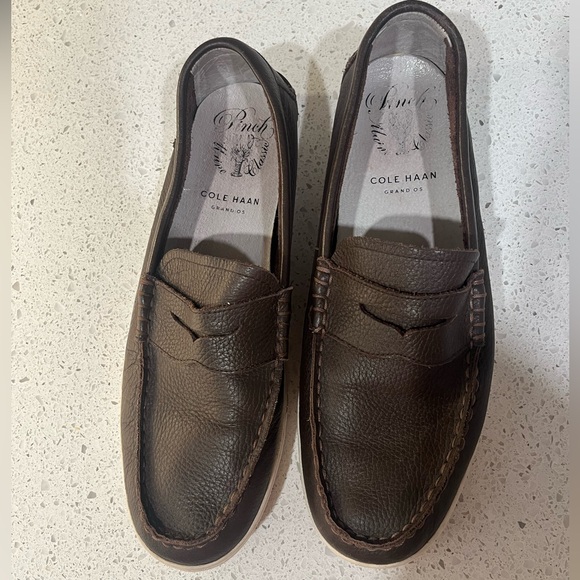 Cole Haan Nantucket Penny Slip On Dark Chocolate Men’s Size 12M - Picture 5 of 10